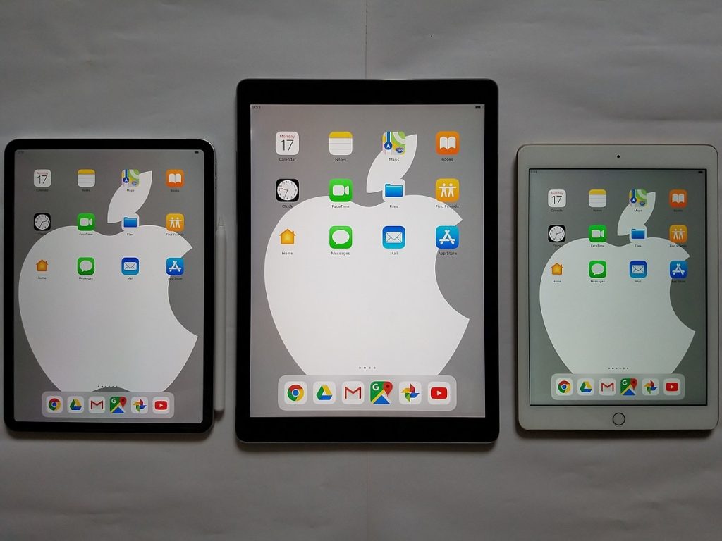 異なるiPadモデル 