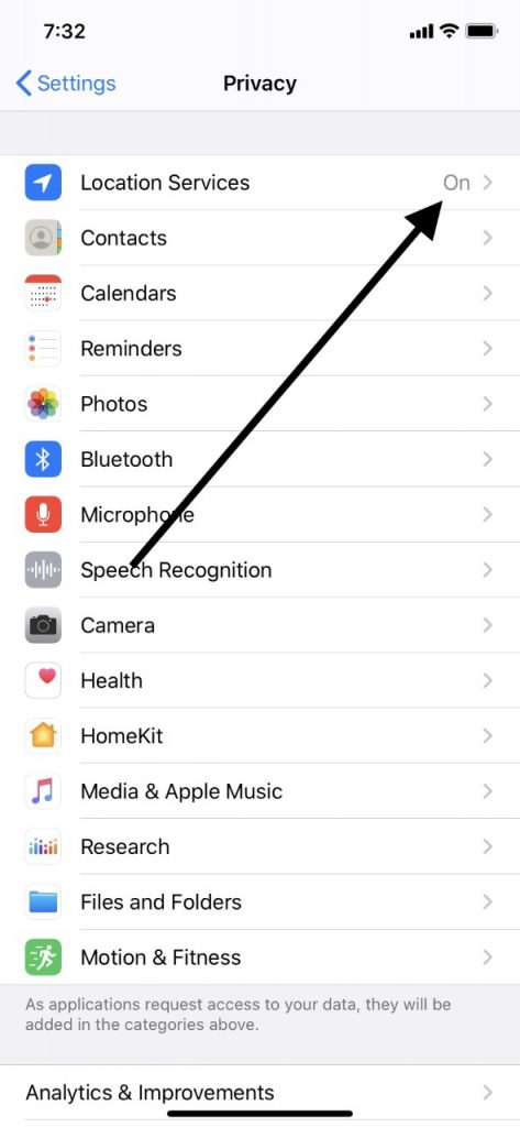 iPhoneの過熱 -  iPhoneのロケーションサービスをオフにします