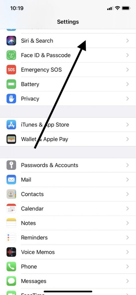 Siriの言語を変更できます