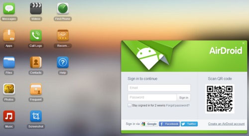 AirDroidを介してSamsungからPCワイヤレスにファイルを転送します
