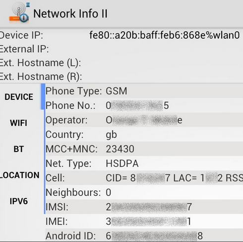 Android 4.4から9のAndroid WiFiの詳細を表示します