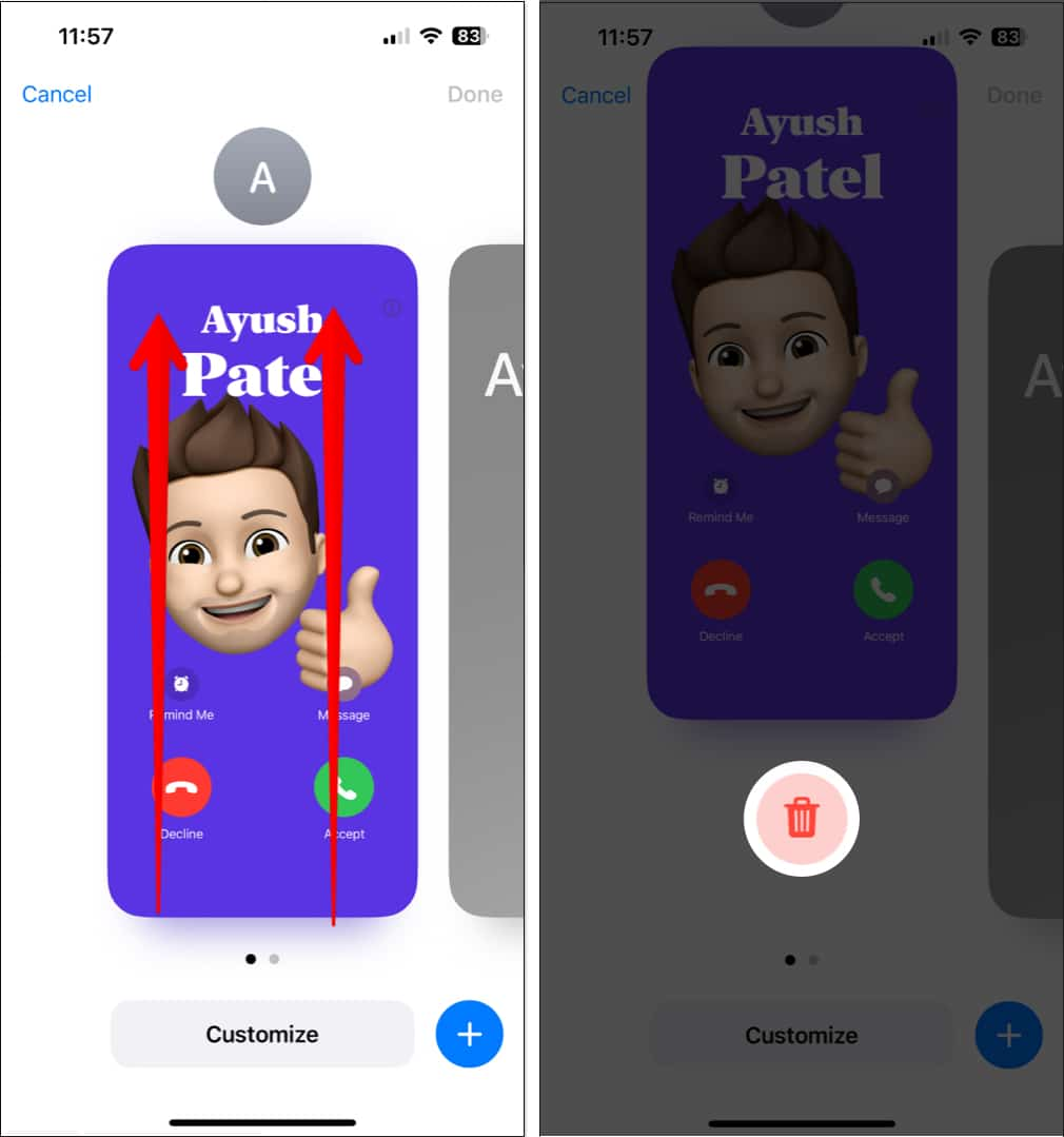 iOS 17に表示されていないポスターに連絡します