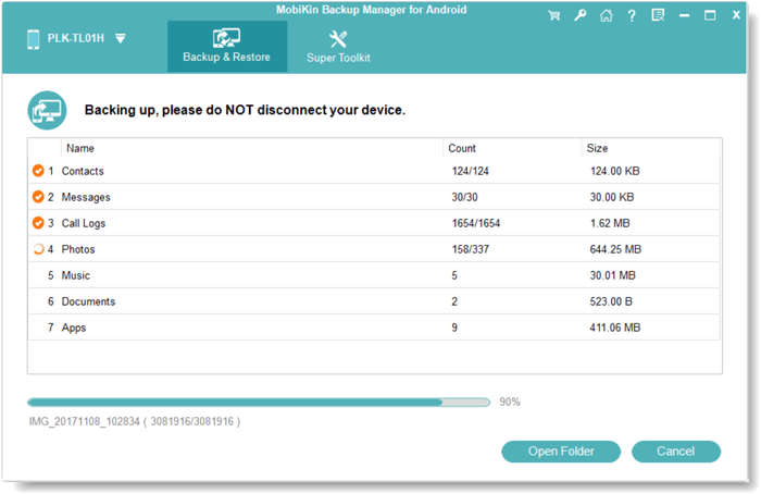 MobikinとOnePlusで連絡先をバックアップします