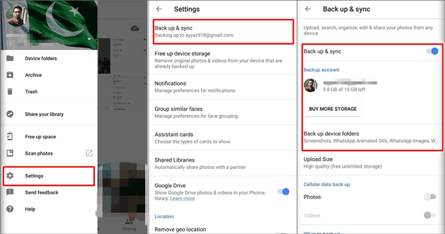 GoogleフォトでPCからAndroidに写真を転送する方法