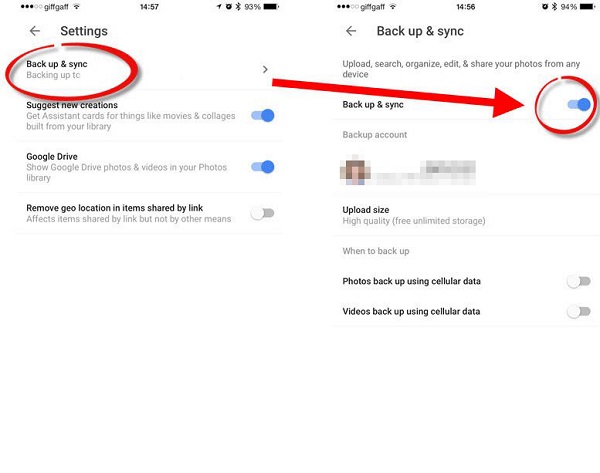 Google写真でPixelからiPhoneに写真をコピーします