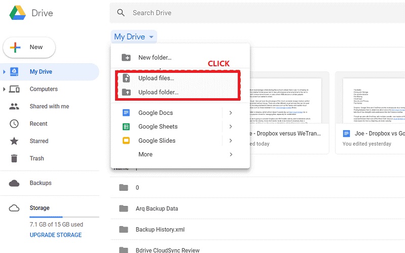 GoogleドライブでPCでバックアップラインチャット