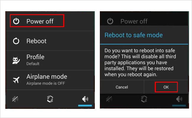 Samsungをセーフモードで確認してください