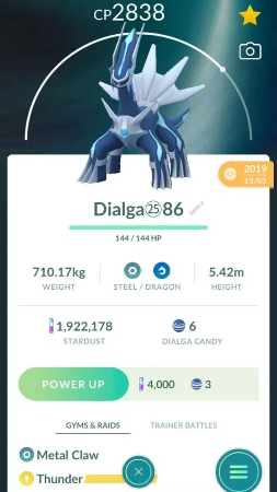 Dialga PokemonGo
