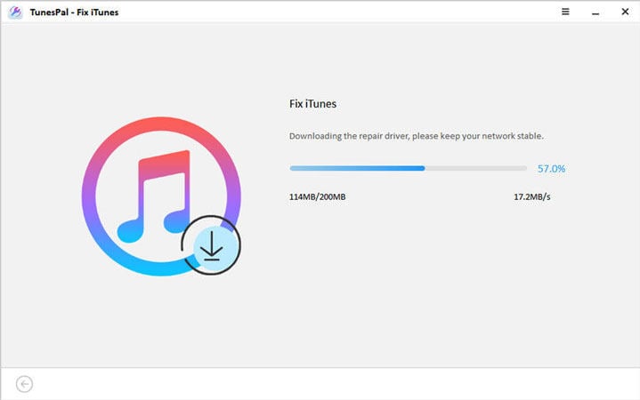 iTunes修理ドライバーのダウンロード