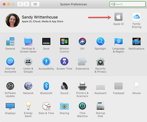 MacでApple IDを有効にします