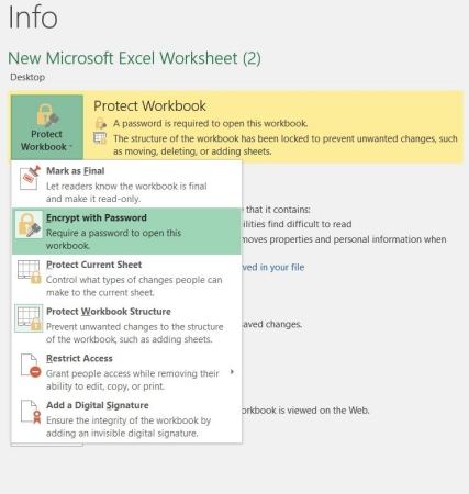 Excelパスワードを暗号化します