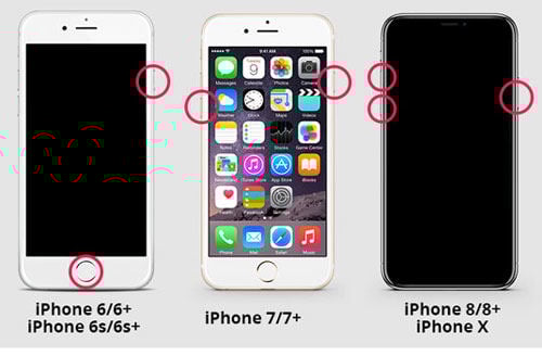 iPhoneを再起動します