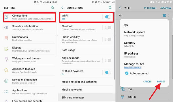 デバイスを同じWiFiネットワークに接続します