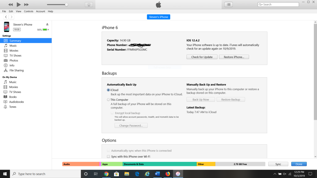 iTunesは、スタックされたiPhoneボタンのために復元されます
