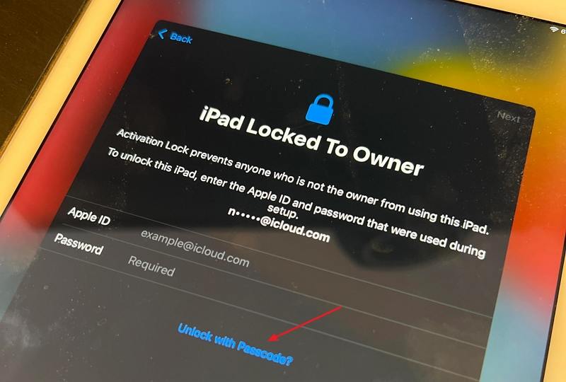 iPad Mini Activation Lock PassCodeでロック解除します