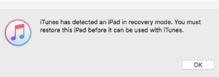 iTunesエラーアラート