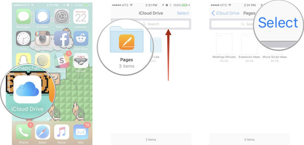 iCloudドライブでデータを移動する方法