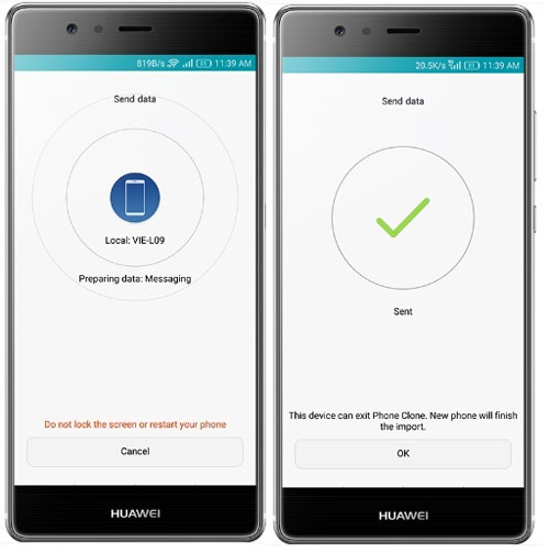 電話クローンを使用して、OppoからHuaweiにファイルを転送します