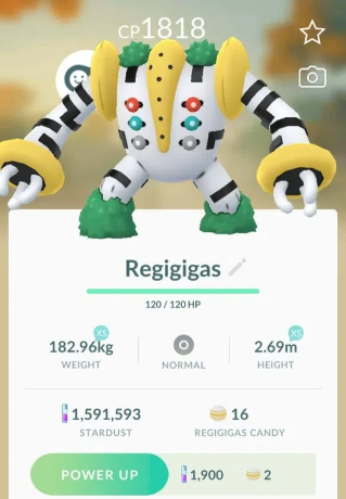Regigigas PokemonGo