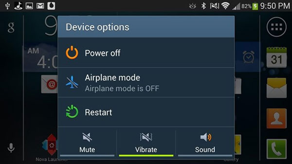 Android電話を再起動します