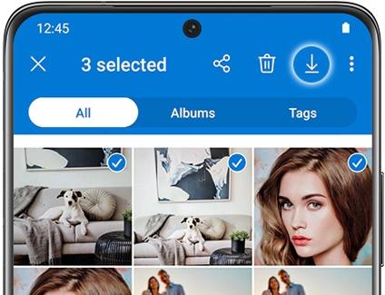 SamsungはOnedriveの写真を同期します