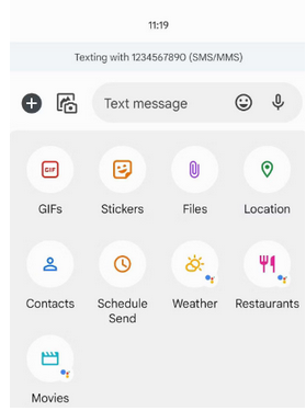GoogleメッセージでAndroidの私の場所を共有してください