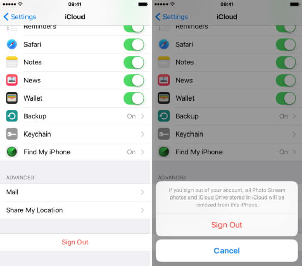 ネットワーク設定をリセットして、iCloudバックアップが固定されています