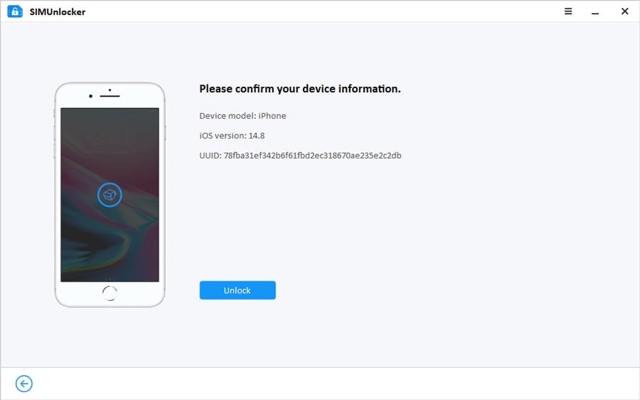 IMEIなしで確認してロックを解除します