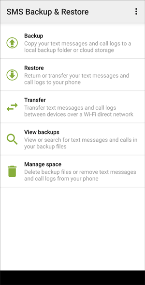 SMSバックアップと復元を介してAndroidにテキストメッセージを印刷する