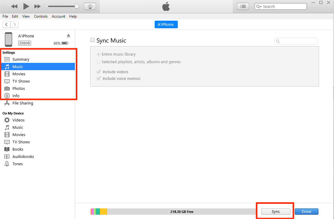 iPhoneとWindows PCを同期します