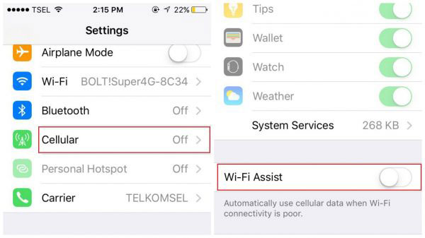 iPhoneをwifiに接続します