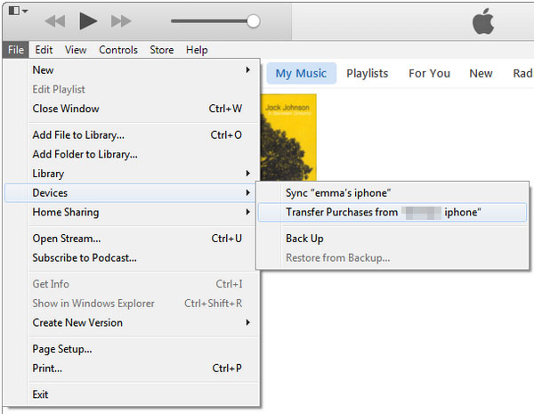 iTunes経由でiPadからAndroid電話にデータを転送します