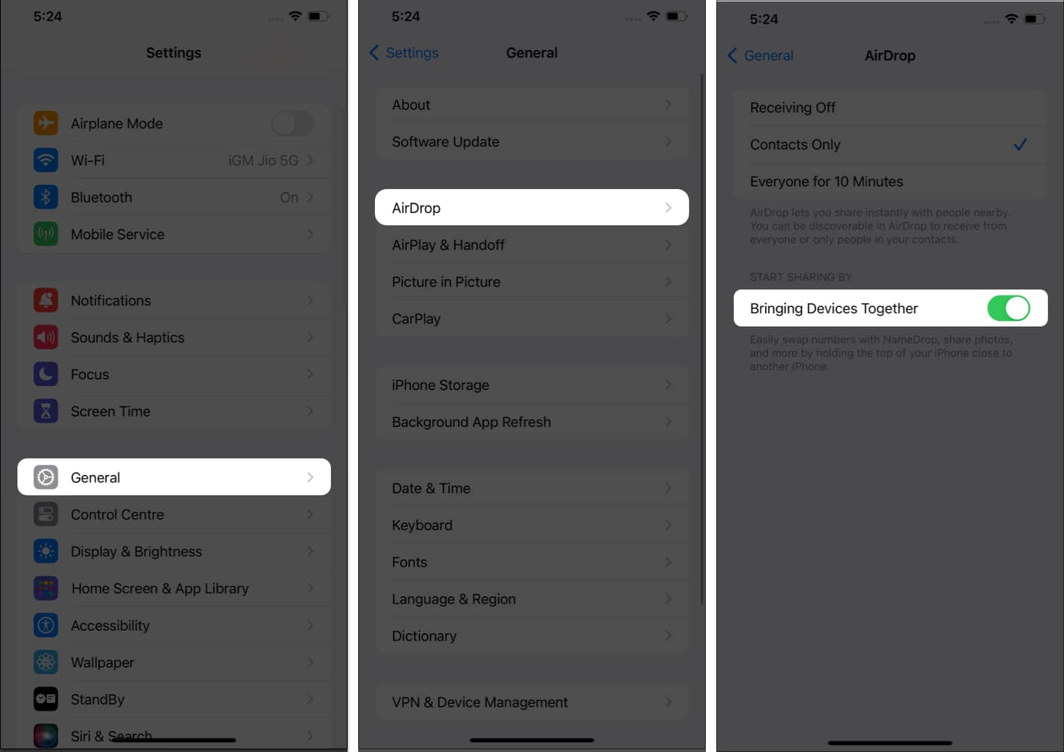 Apple iOS 17 Angiandrop