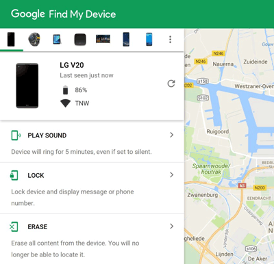 Google経由でOppo A3Sパターンロックを削除する方法私のデバイスを見つけます