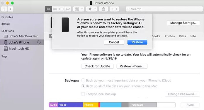 iPhone 15 Pro MaxをiTunesで利用できません
