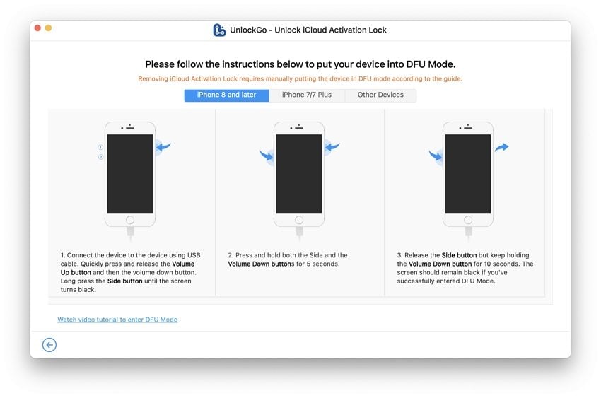 iPad MiniをDFUモードに入れます