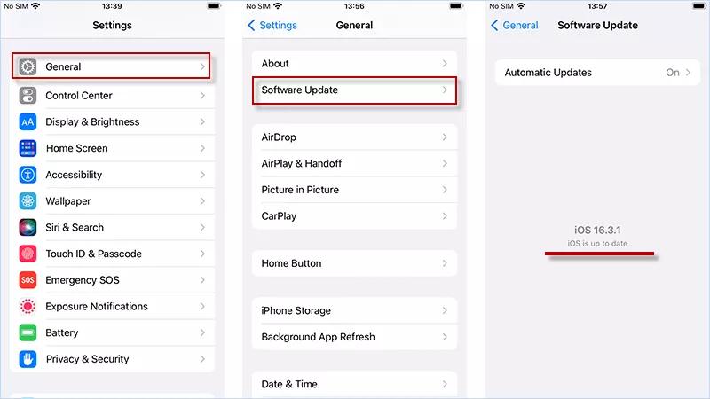 最新のiOSバージョンを使用します