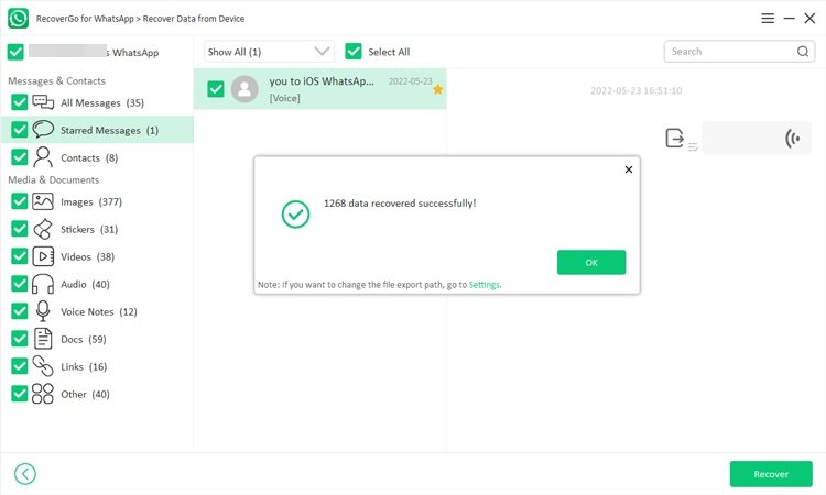 Samsung J3のWhatsAppバックアップはどこですか